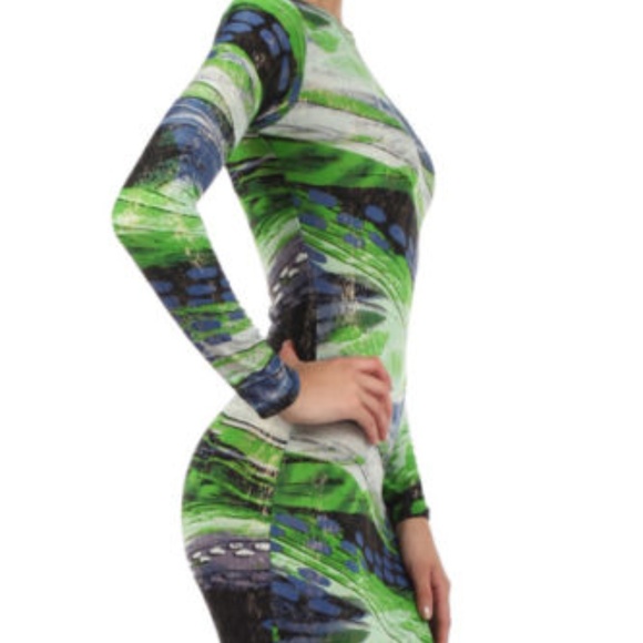 Long Sleeve Bodycon Dress NWT sz S - Picture 3 of 5